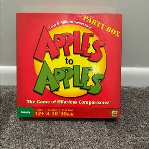Mattel Apples to Apples Family Party Box The Game of Hilarious Comparisons